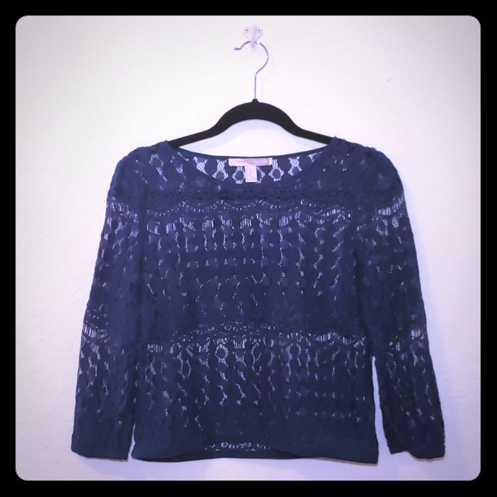 Deep Blue Lace Forever 21 Top